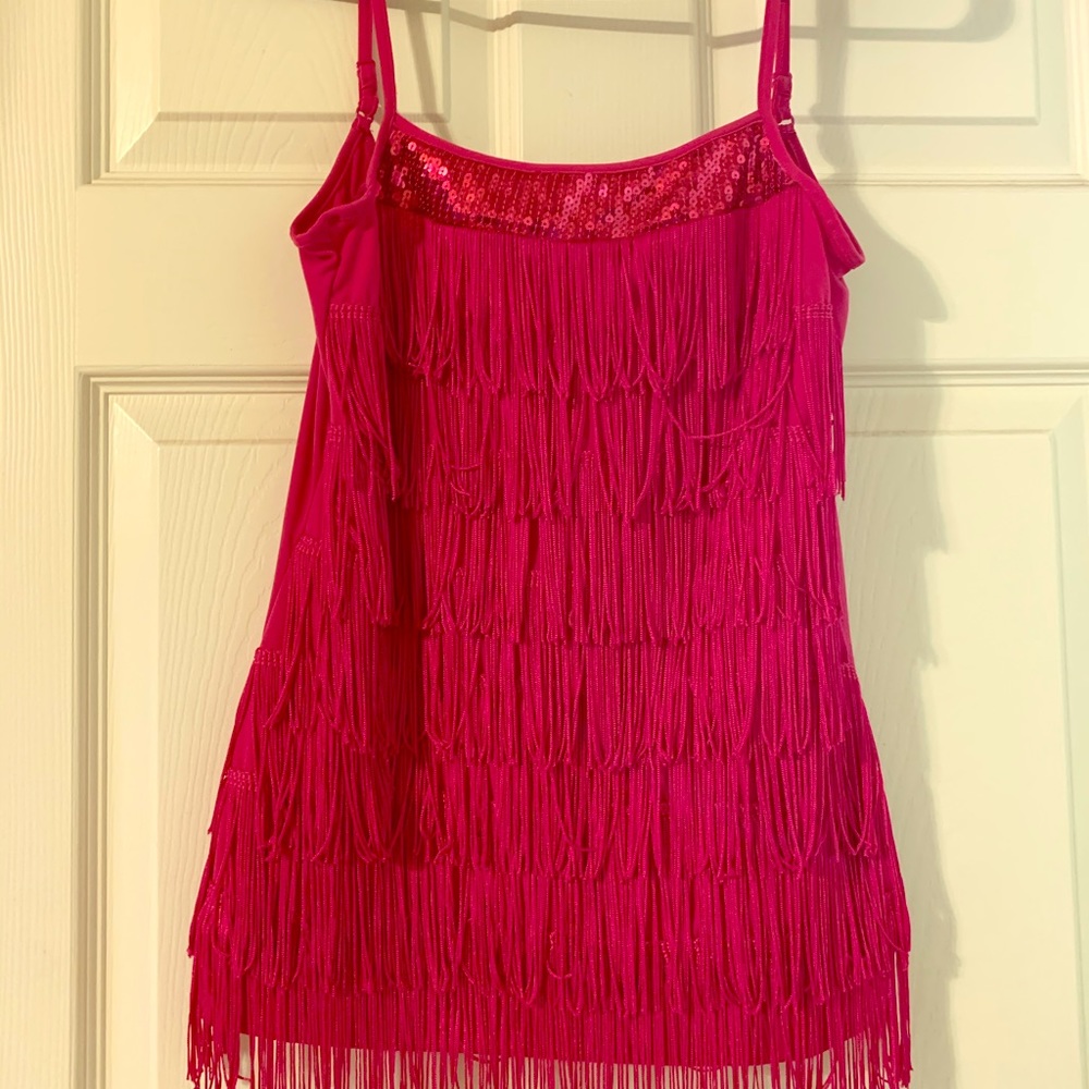 Fringed party top